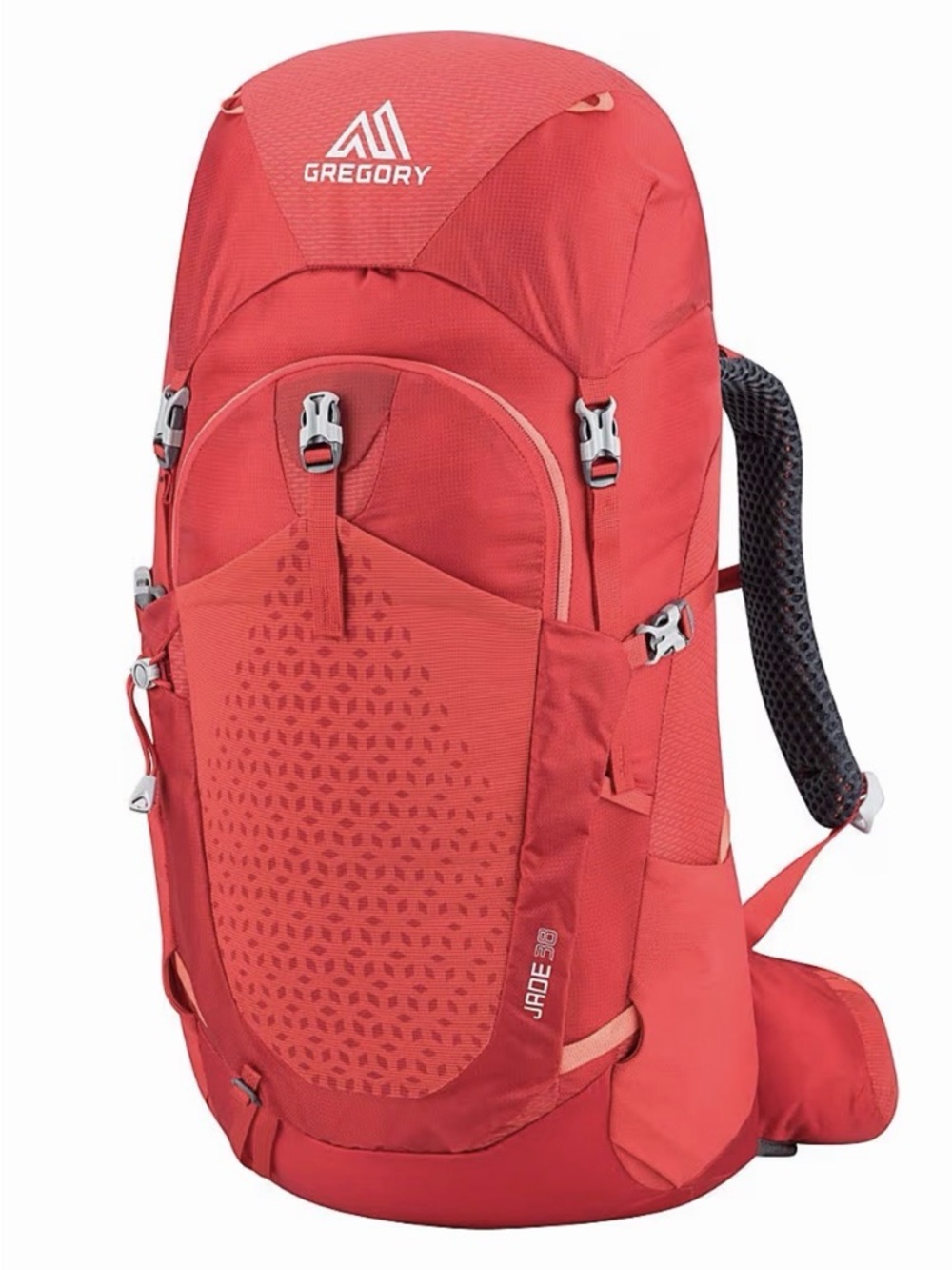 Gregory Poppy Red Jade 38 Backpack with Front Pocket and Hip Belt